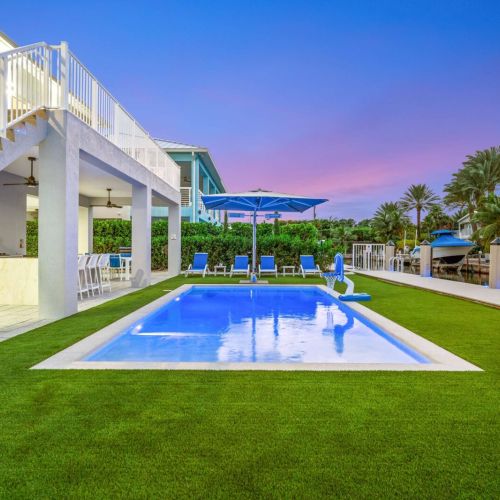 Swim, lounge and watch the sunset paint the sky over the water.