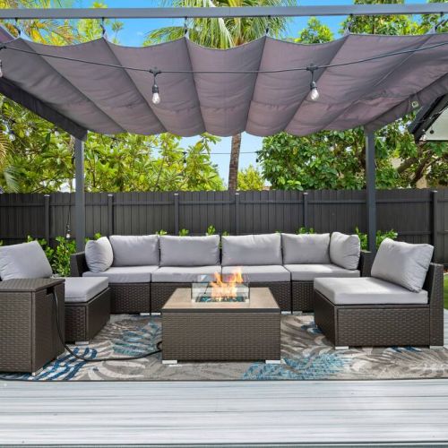 Light up the fire pit and enjoy the evening under the magical pergola once the sun goes down in florida.