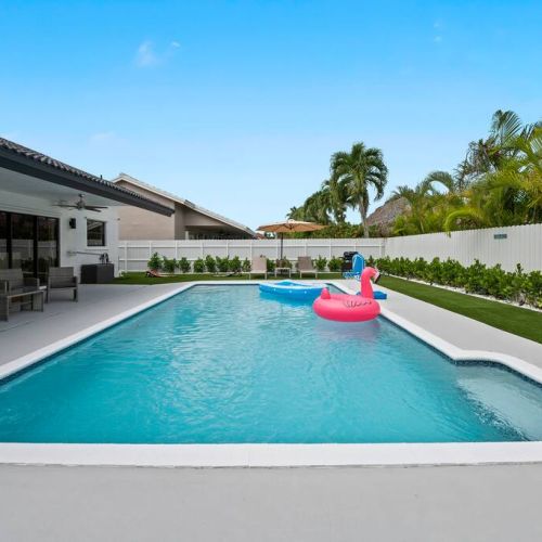 Have hours of fun playing and swimming in the pool.