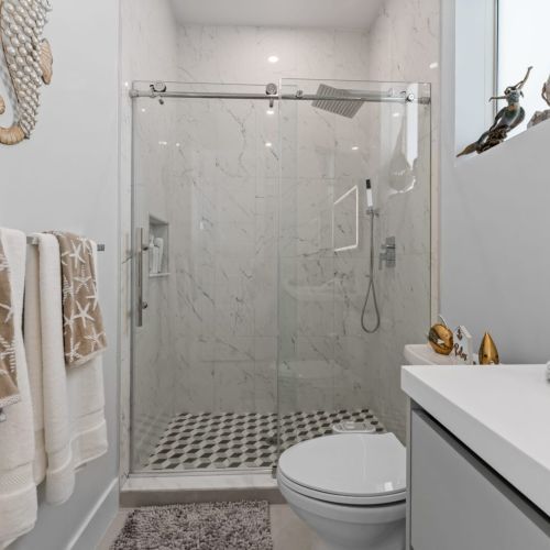 Soft and pampering towels in all shapes and sizes are ready for your arrival.