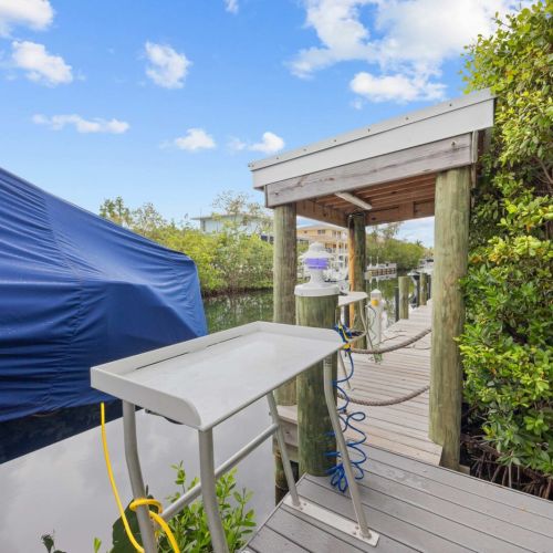 Fish station: clean the day's catch dockside with water and power right at hand.