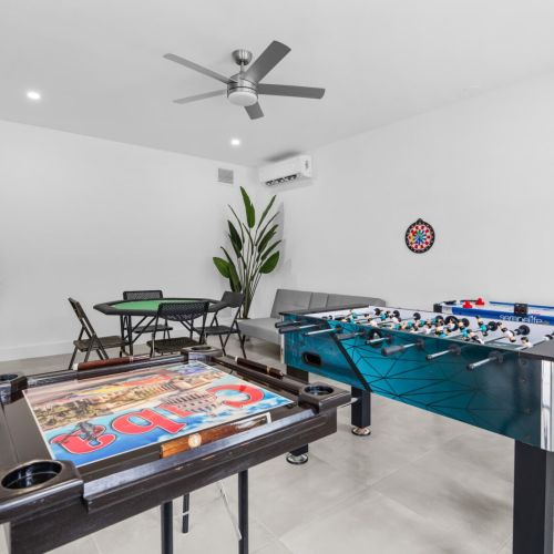 Fun zone for late night games and friendly competition