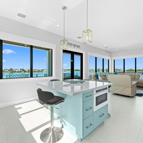 You won’t have to leave the property to enjoy a dinner with a view.