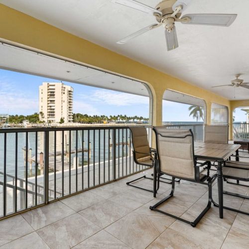 Slide the doors, step out, and the water greets you instantly.