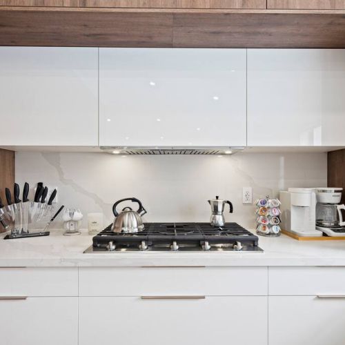 Modern cooking appliances and spacious countertops, the kitchen has it all!