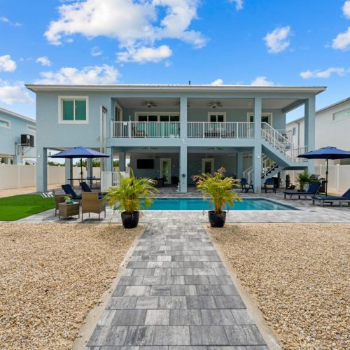 Lounge the day away in the private backyard with the luxury swimming pool.