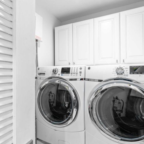 In-unit washer and dryer to keep beach towels and swimsuits fresh all trip.