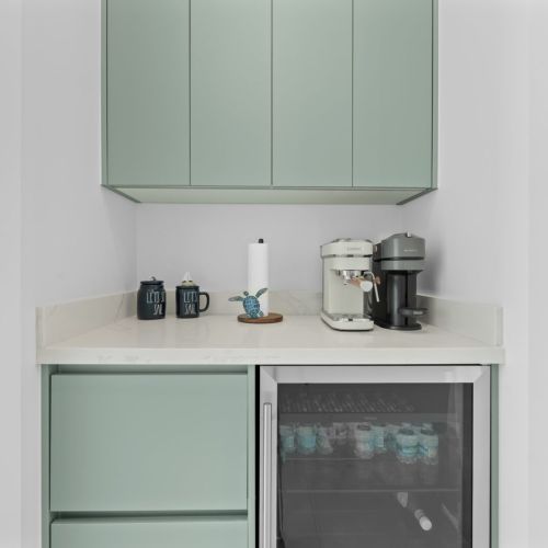 3rd floor bar features a delicious coffee corner.