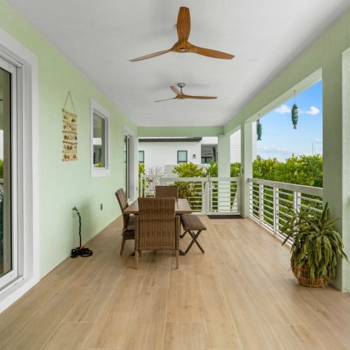 Transform your balcony into a tranquil retreat with a chair and table. Embrace the serene atmosphere and soak in the sunlight