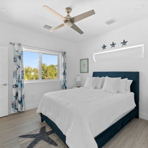 Wake up to stunning views of the picturesque neighborhood.