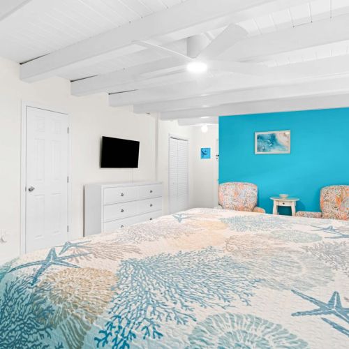 Get ready to relax in your cozy retreat! This charming bedroom, complete with a comfy bed and tv, is the perfect spot to unwind after a day of adventure. Treat yourself to sweet dreams in style!