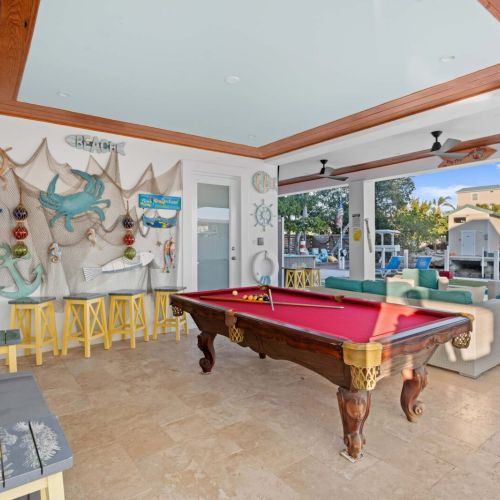 Gather around for laughter, good times, and some serious practice to become the pool champion of your stay!