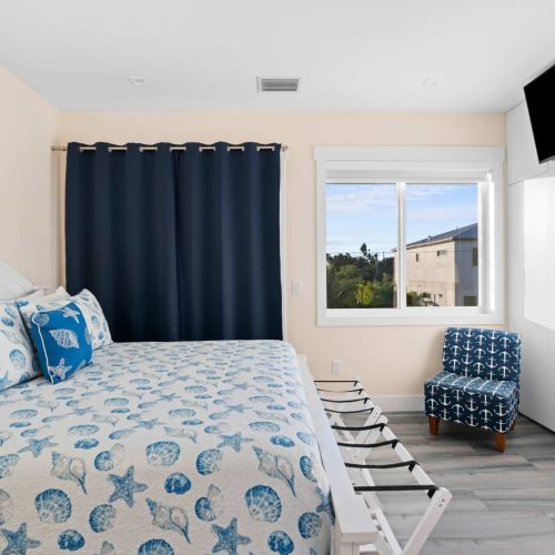 With plush bedding, stylish chairs, and thoughtful touches throughout, you'll feel right at home.