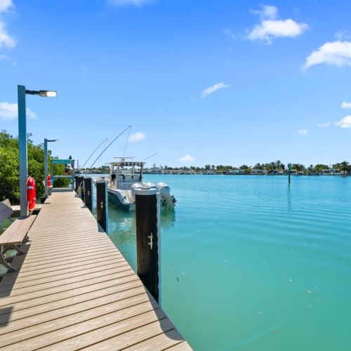 Spend your days at the private 70-foot dock.