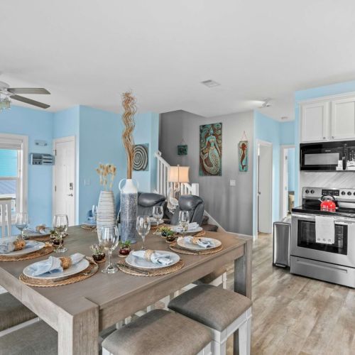 Step into this serene coastal retreat where modern elegance meets beach vibes.