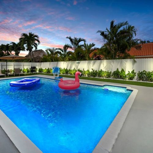 Work on your vacation tan by the pool.