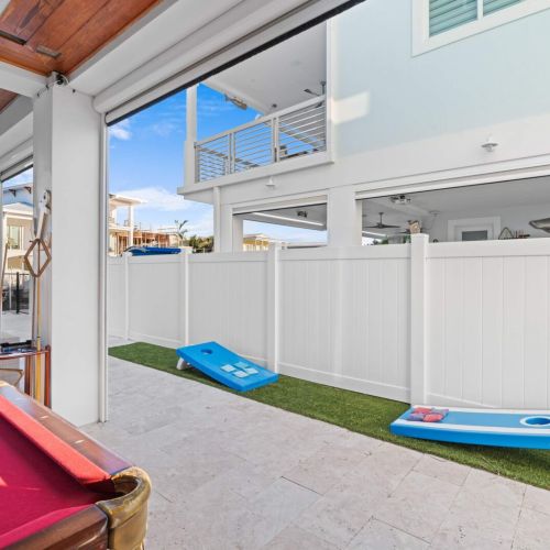 Unwind and enjoy your stay with some friendly competition! Our spacious recreation room features a stunning pool table, perfect for a game of skill and laughs.