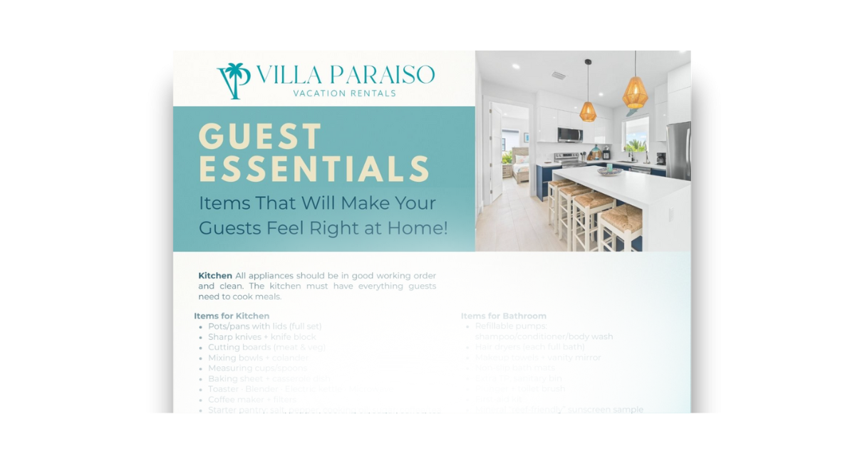 Vacation rental essentials guide