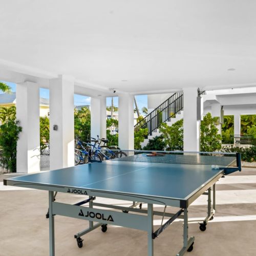 Game on. Ping-pong tournaments while everyone else lounges by the pool.