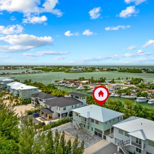 Enjoy the views of the marina nestled across the property.