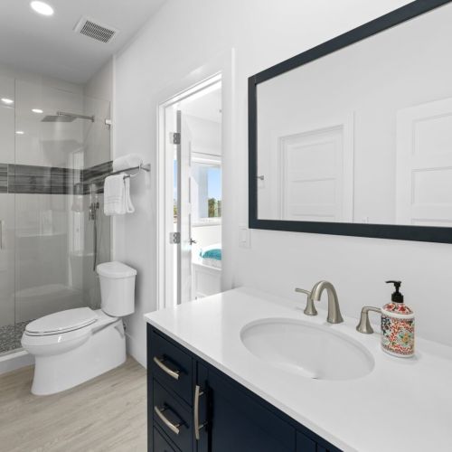 Savor the convenience of having an ensuite bathroom.