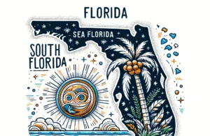Drawing of South Florida. Vacation Rental Management in South Florida.