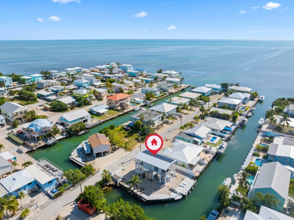 Florida keys vacation rental investment 2026 | aerial view of marathon neighborhood